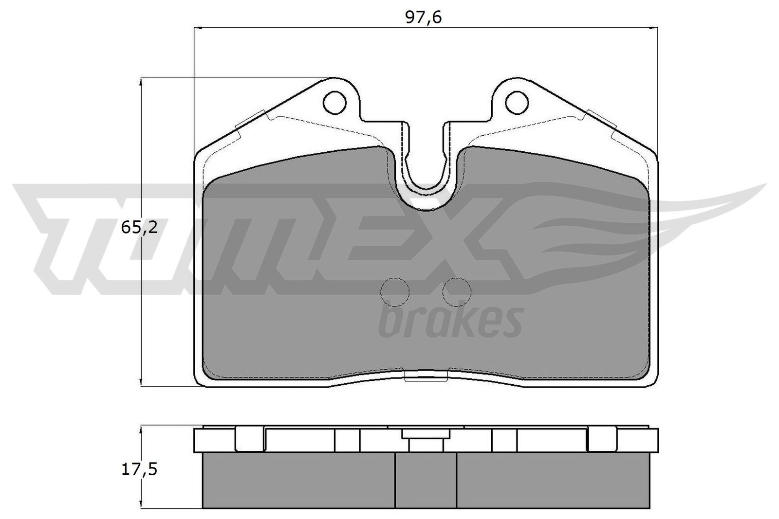 Obrázok Sada brzdových platničiek kotúčovej brzdy TOMEX Brakes  TX1802